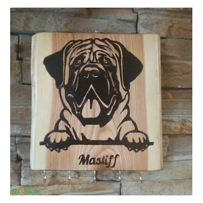 Mastiff fali kulcstartó