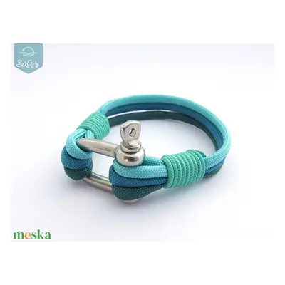 NAUTICAL paracord karkötő - Aqua