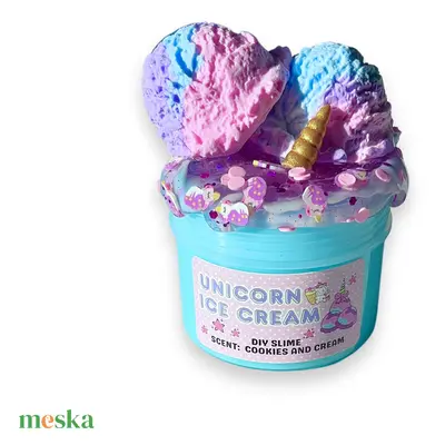 UNICORN ICE CREAM - DIY slime - Illatos Slime - ASMR (ragacsgyurma, ragacs, nyálka)