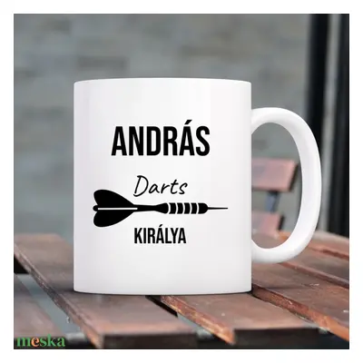 Darts királya – dartsos bögre