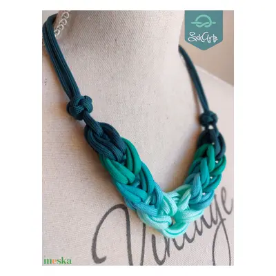 HOOP paracord nyaklánc - Aqua