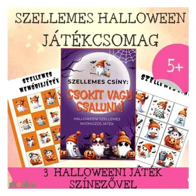 Halloween szellemes játékcsomag