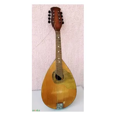 Portugál mandolin nyolc húros hibás hiányos állapotban