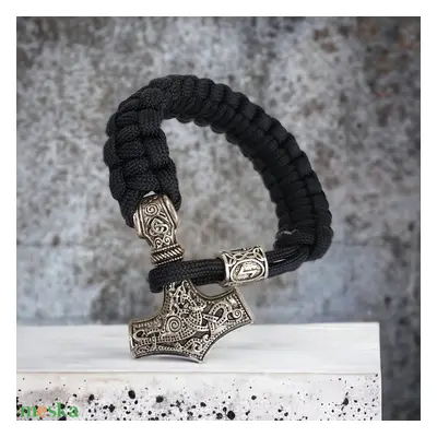 Nordic viking paracord férfi karkötő