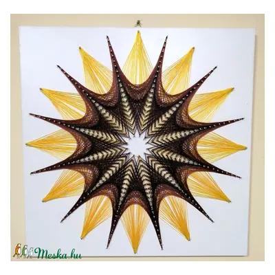 String Art/Fonalgrafika/Mandala: Fali kép K01-01-50X50