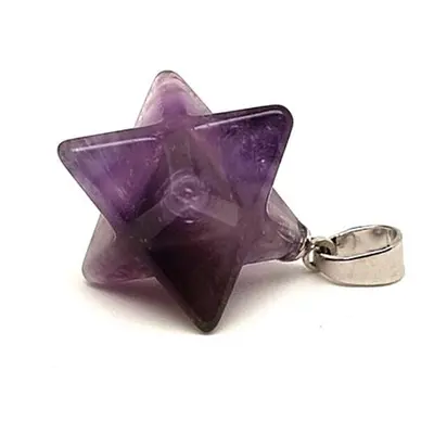 Merkaba medál Ametiszt 2x2cm