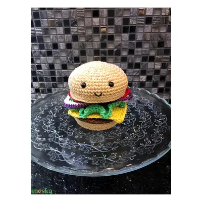 Horgolt hamburger - amigurumi