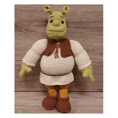 Horgolt Ogre figura Shrek