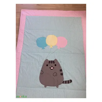 Pusheen cat patchwork takaró,falvédő