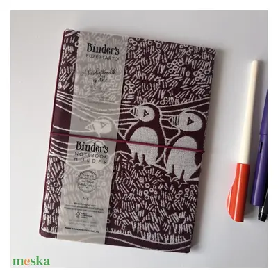 Másik Lunda család textilborítós traveller's notebook, A/5, füzettartó, füzetborító, keménytáblá