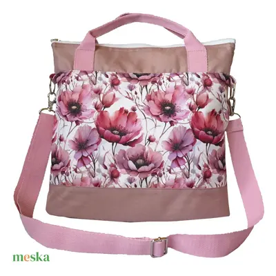 Virágos variálható crossbody táska