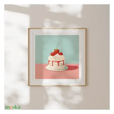 Food Poster falikép – Mini Pavlova sütemény a faladon!