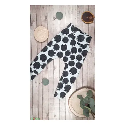 Oreo kekszes leggings/ pamut jersey nadrág (86)