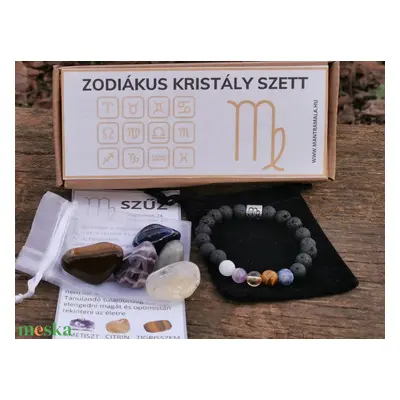 Zodiákus kristály szett- Szűz