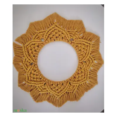 Makramé mandala Macrame koszorú