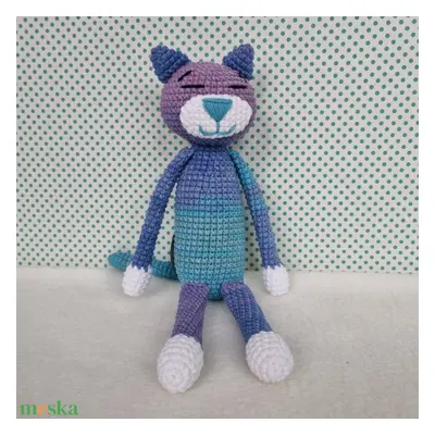 Horgolt kicsi macska amigurumi