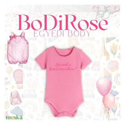 BoDiRose - Egyedi feliratú baba body