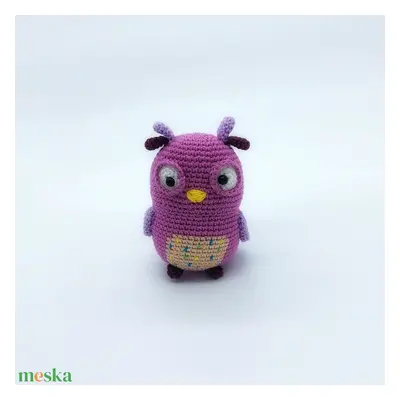 "A tudás bajnoka" Amigurumi bagoly (Nyilas horoszkóp figura)