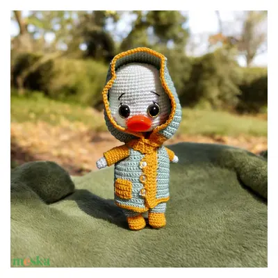 Mr.Duck Amigurumi technikával kézzel horgolt kacsa