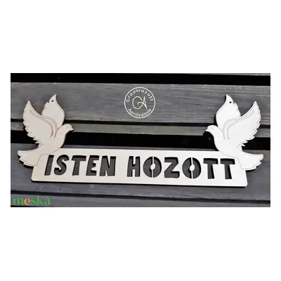 Isten hozott tábla - galamb