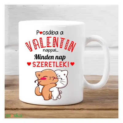 Minden nap szeretlek, vicces Valentin napi bögre