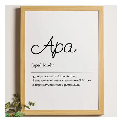 Apa print, kép