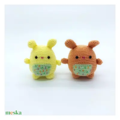 "Dupla móka" Amigurumi nyuszik (Mérleg horoszkóp figurák)