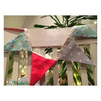 XMAS BUNTING. Rusztikus karácsonyi zászlófüzér.