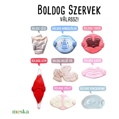 BOLDOG SZERVEK >> gége torok hangszál belő fül ajkak száj izom ízület porc porckorong hűtőmágnes