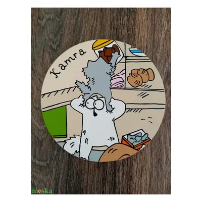 Simon' cat - Kamra - Ajtójelölő tábla, ajtó jelölő tábla, névtábla, felirat, kopogtató