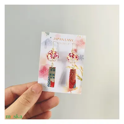 Japán Wind chime Fülbevaló