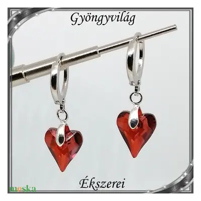 Ékszerek-fülbevalók: Swarovski Wild szív fülbevaló s925-ös ezüst SF-S925-SW08 több színben