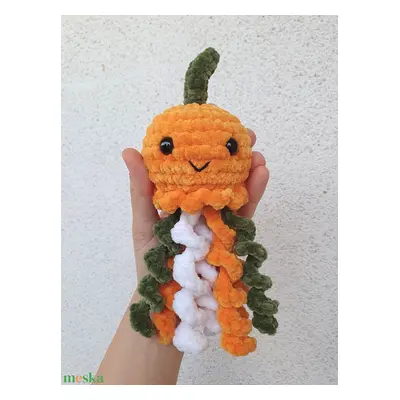 Horgolt amigurumi plüss medúza