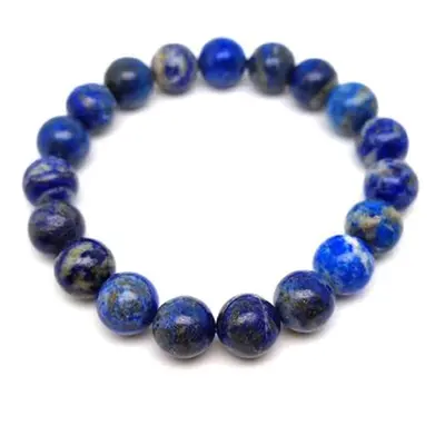 Lapis lazuli golyó karkötő A 9-10mm