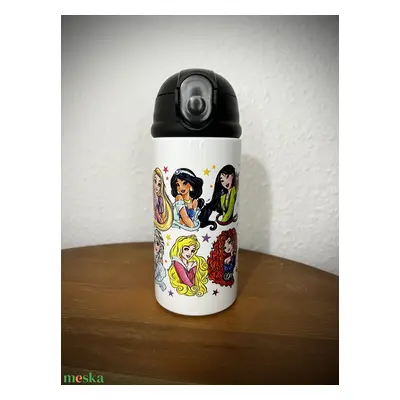 Fém kulacs, 360 ml (Disney hercegnők)