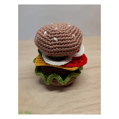 Horgolt hamburger