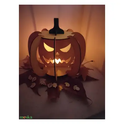 Töklámpás-Halloween gyertyatartó