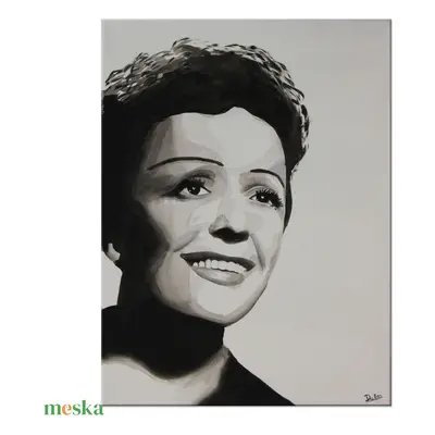 Édith Piaf • akril festmény • 40 x 30 cm • vászon