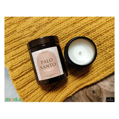 Palo Santo Illatgyertya -200g, 120g, Aromaterápiás gyertya, Ajándék barátnőnek, kollégának