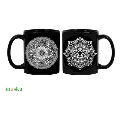 Mandala mintás bögre