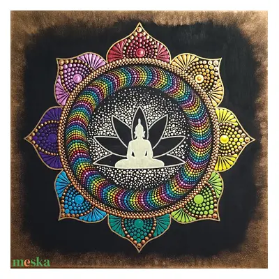 Foszforeszkáló mandala "Buddha virága"