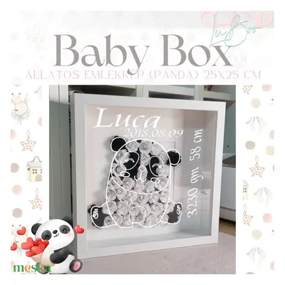 Baby Box - Panda 3D kép (25 x25 cm)