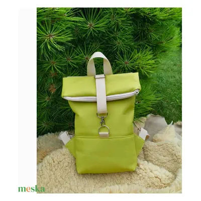 RE'A dizájn Mini Lime rolltop hátizsák – XS méret