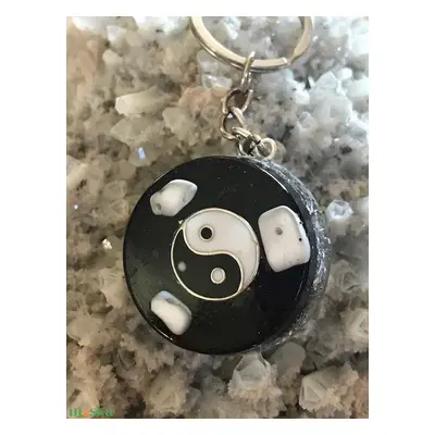 Orgonit kulcstartó - Yin-Yang