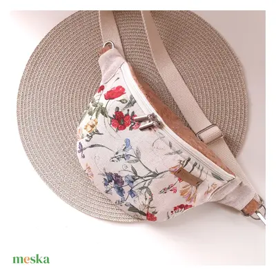 "Mezei virágok" övtáska, kistáska, crossbody