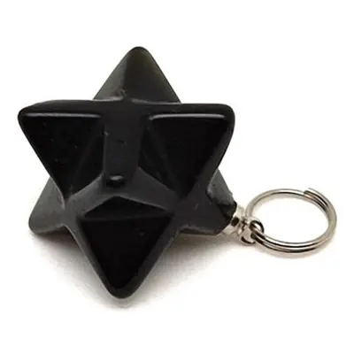 Merkaba medál Obszidián 2x2cm