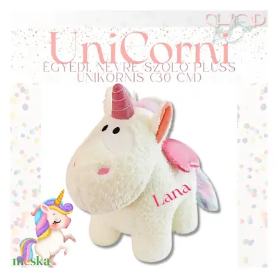 UniCorni - Emlékőr plüss unikornis (30 cm)