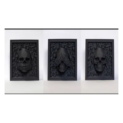 3D nyomtatott "Three Wise skulls" koponyák