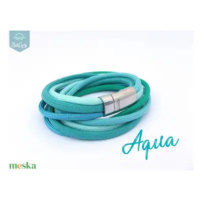 THREADS paracord karkötő - Aqua