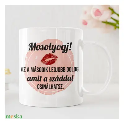 Mosolyogj! Huncut Valentin napi bögre